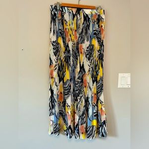 Addition Elle pleated floral maxi skirt